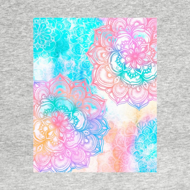 Dreamy Pastel Rainbow Mandalas by micklyn